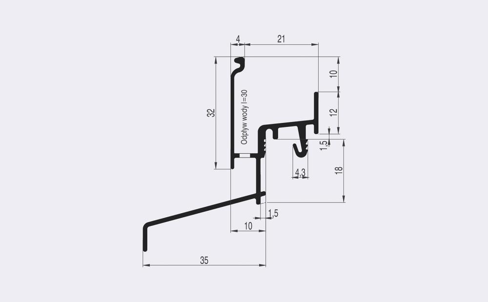 GUTTER DRIP LPO 25/35 W