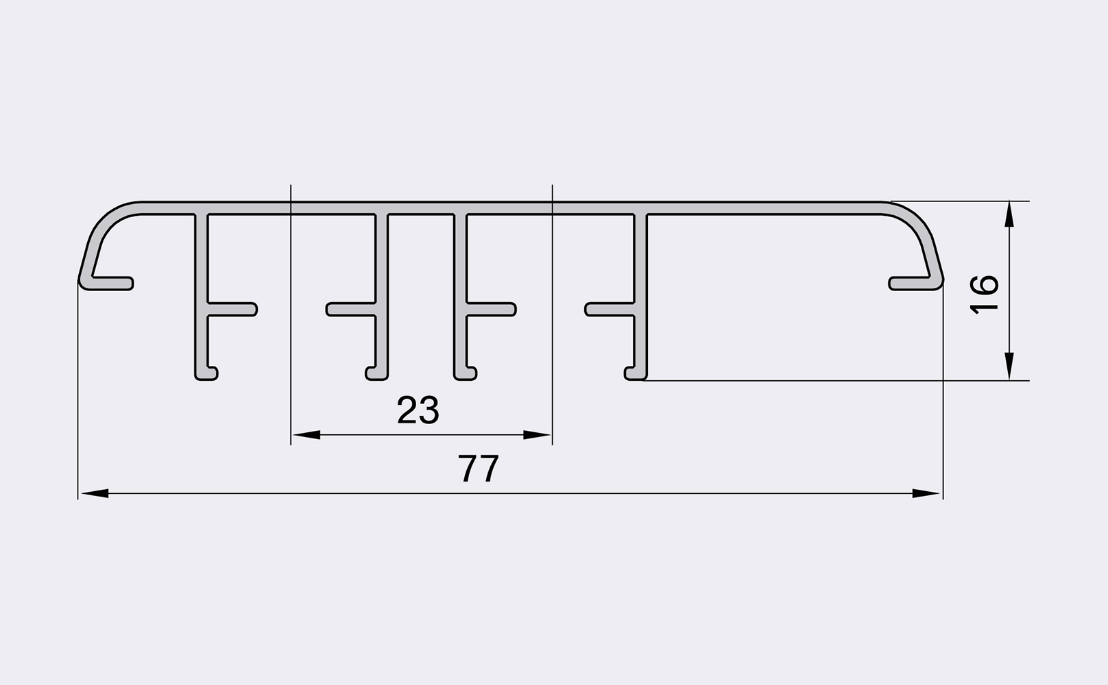 LISTWA PRZYMYKOWA EF 87